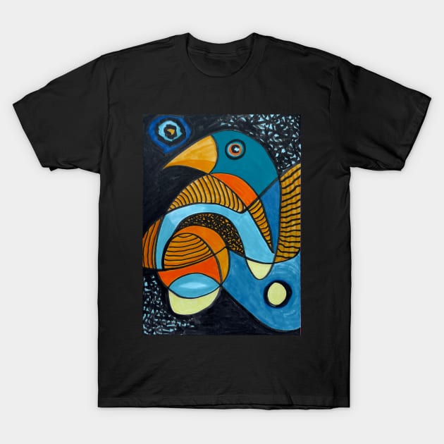 Bluebird of Happiness T-Shirt by Sarah Curtiss